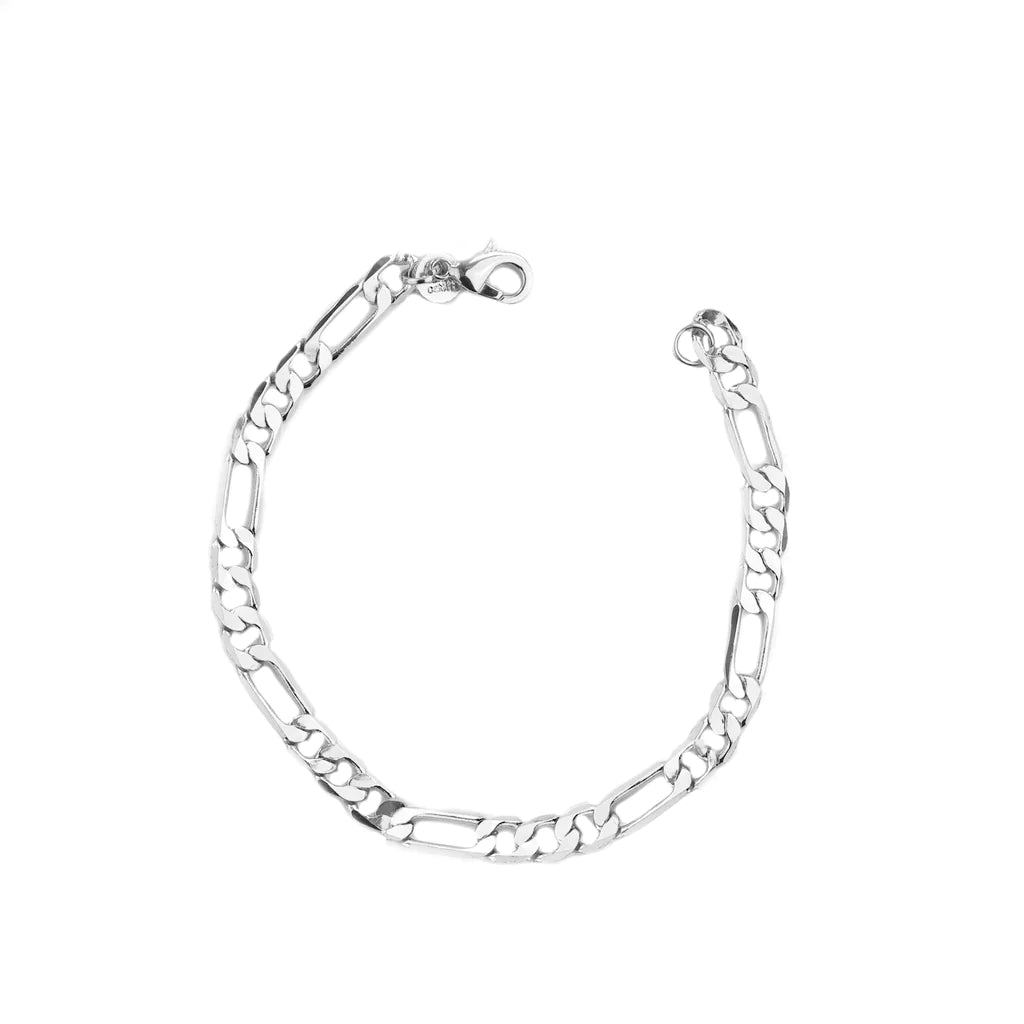Figaro Chain Anklet in Silver - Madison's Niche 