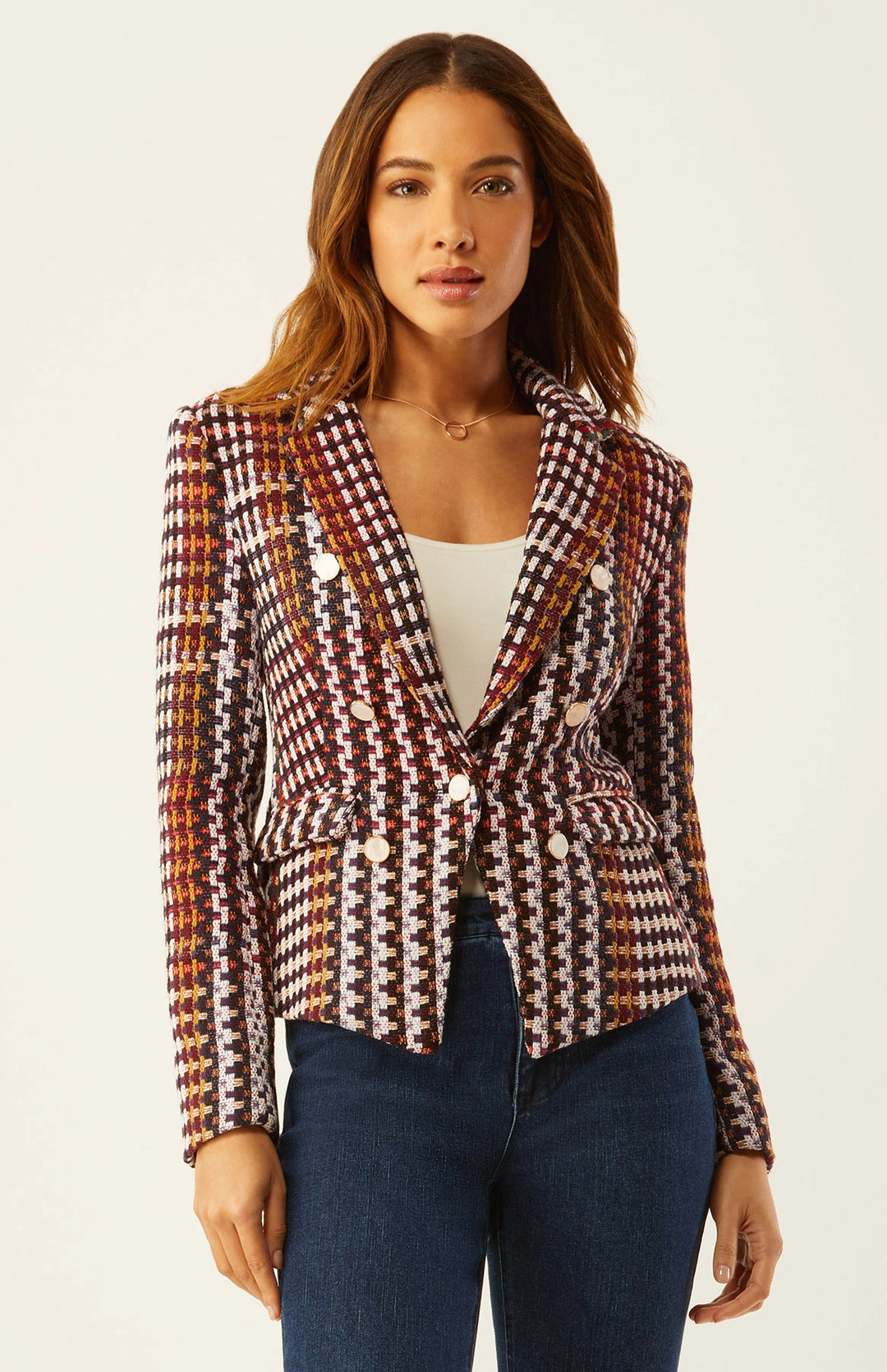 Fitted Blazer With Buttons - Madison's Niche 