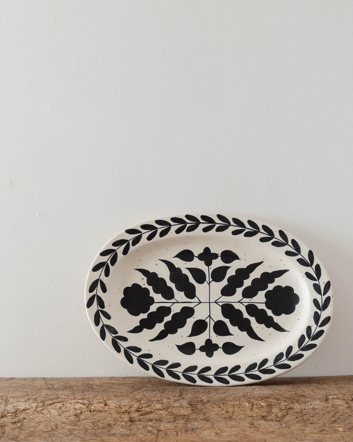Floral Stoneware Platter