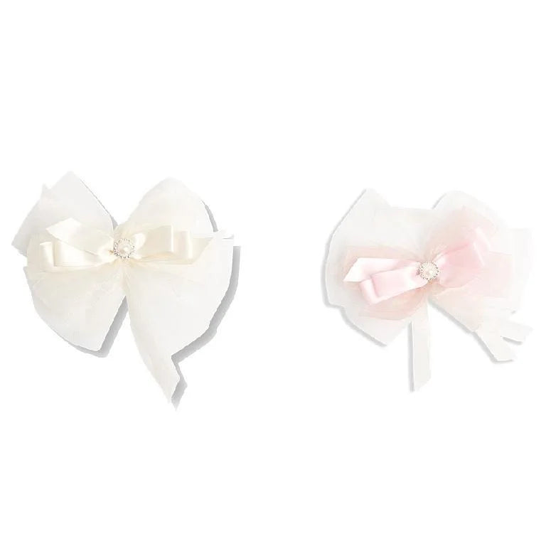 Fluffy Pearl Bow - Madison's Niche 
