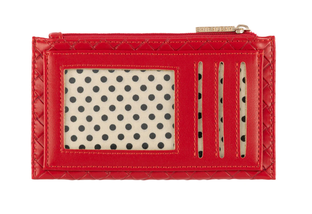 Frankie Card Case in Red - Madison's Niche 