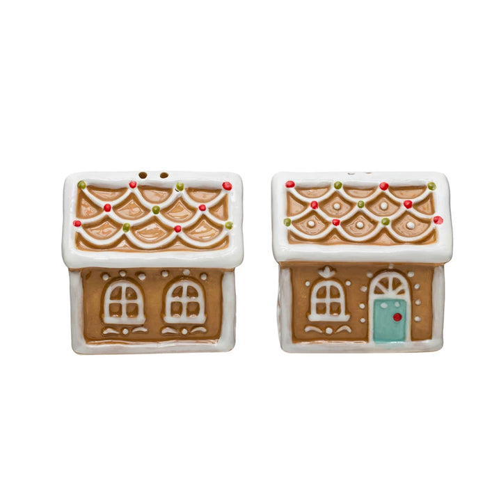 Gingerbread House Salt & Pepper Shaker Set - Madison's Niche 