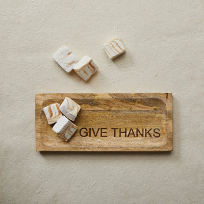 "Give Thanks" Engraved Cheese Board - Madison's Niche 