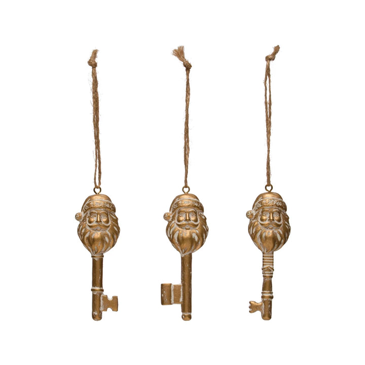 Gold Santa Key Ornament - Madison's Niche 