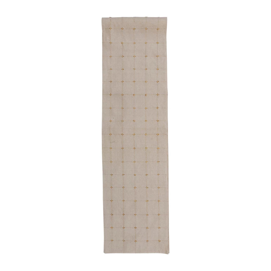 Gold Thread Table Runner - Madison's Niche 