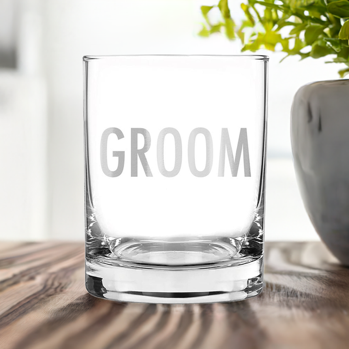 Groom Boxed Glass