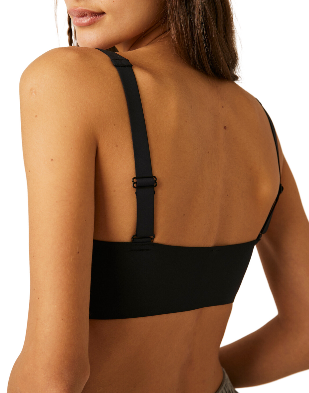 Hailey Square Bralette In Black - Madison's Niche 