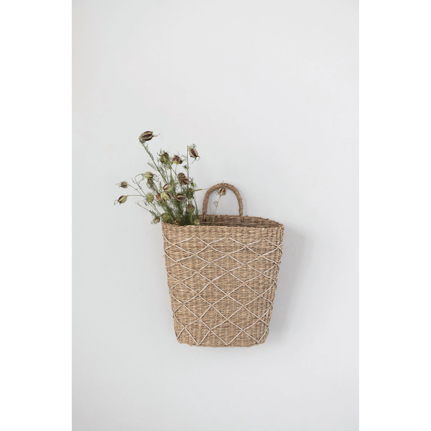 Hand-Woven Seagrass Wall Basket - Madison's Niche 