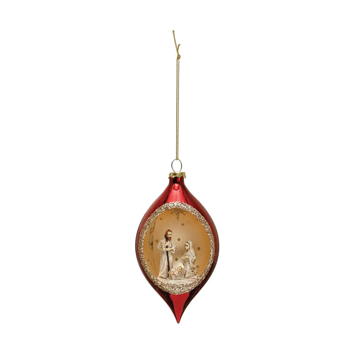 Holy Family Glass Ornament - Madison's Niche 