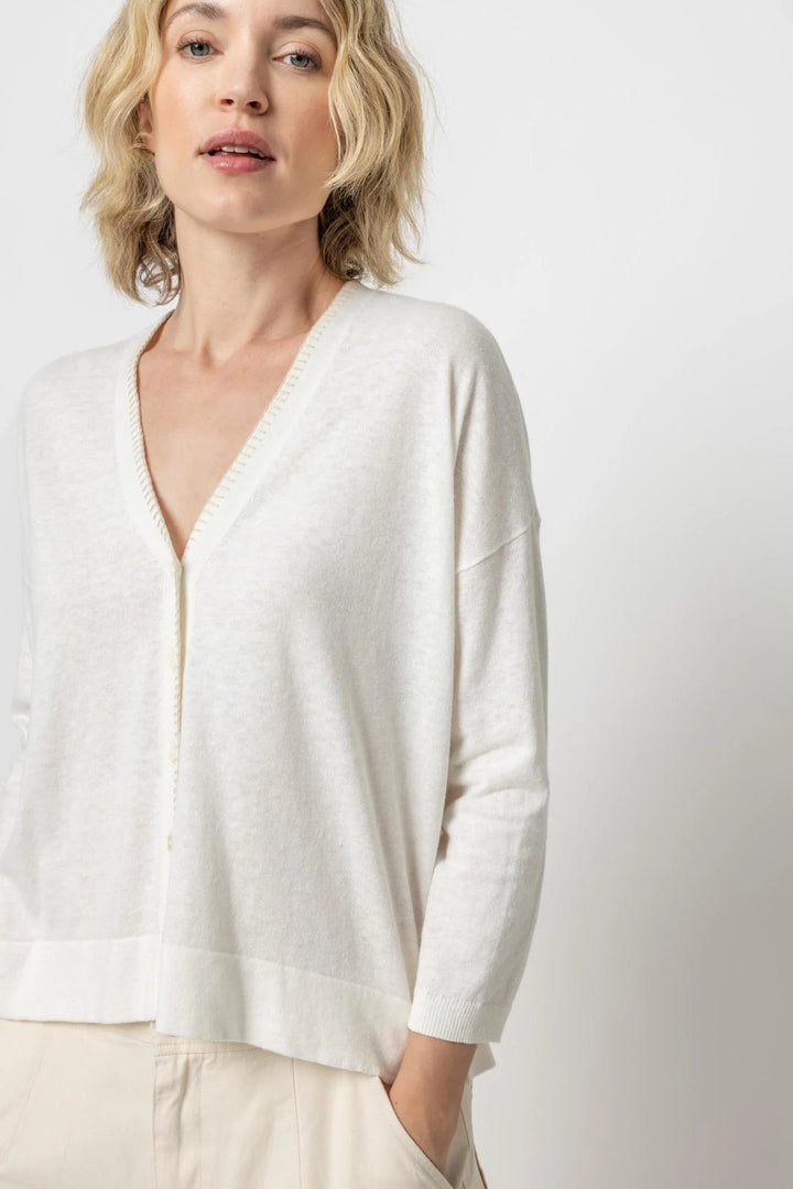 Blanket Stitch Cardigan - Madison's Niche 