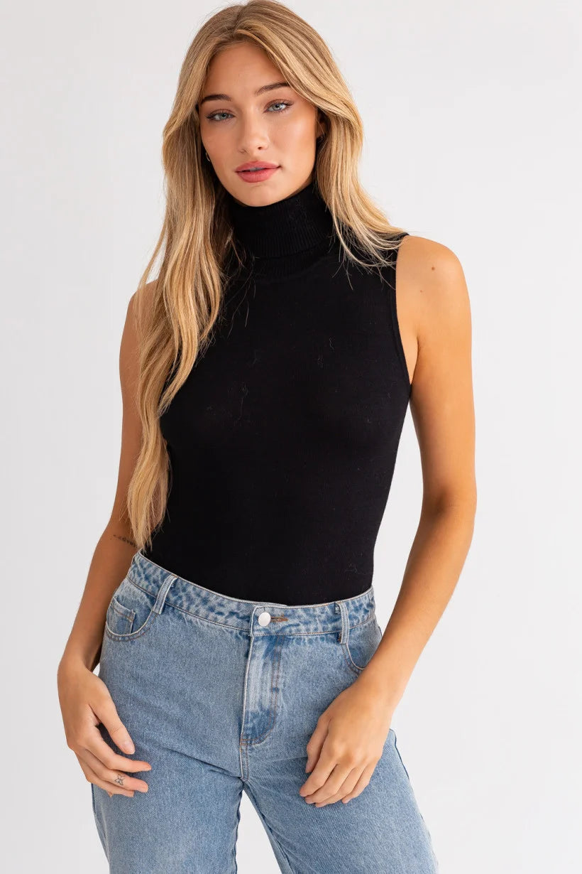 Jenna Mock Neck Bodysuit - Madison's Niche 