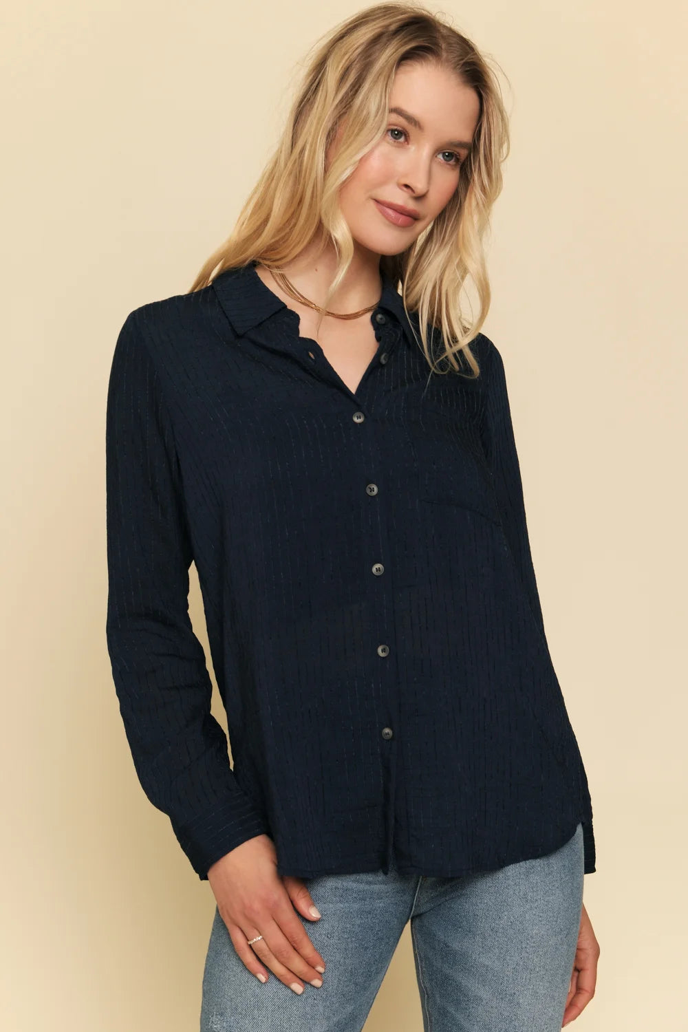 Kailyn Button Down Top - Madison's Niche 