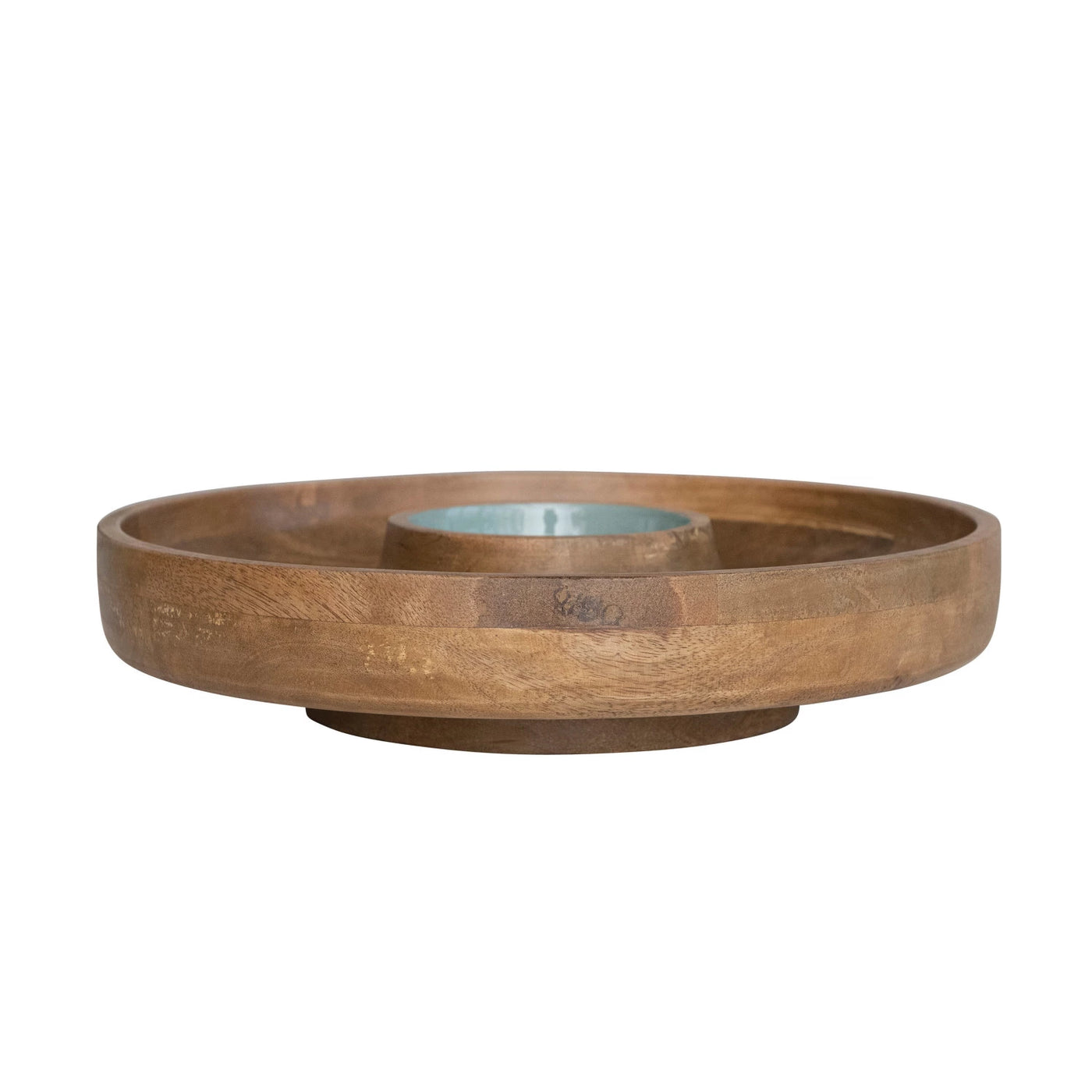 Mango Wood Lazy Susan Server - Madison's Niche 