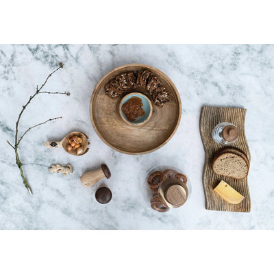 Mango Wood Lazy Susan Server - Madison's Niche 