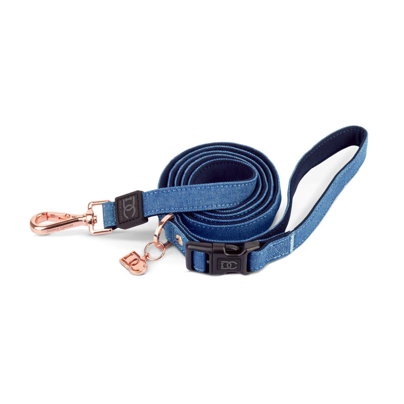 Adjustable Leash in Blue Jean - Madison's Niche 
