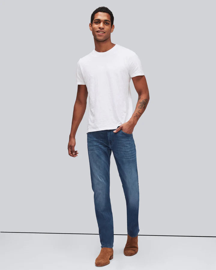 Luxe Performance Plus Slimmy Jeans in Mid Blue - Madison's Niche 