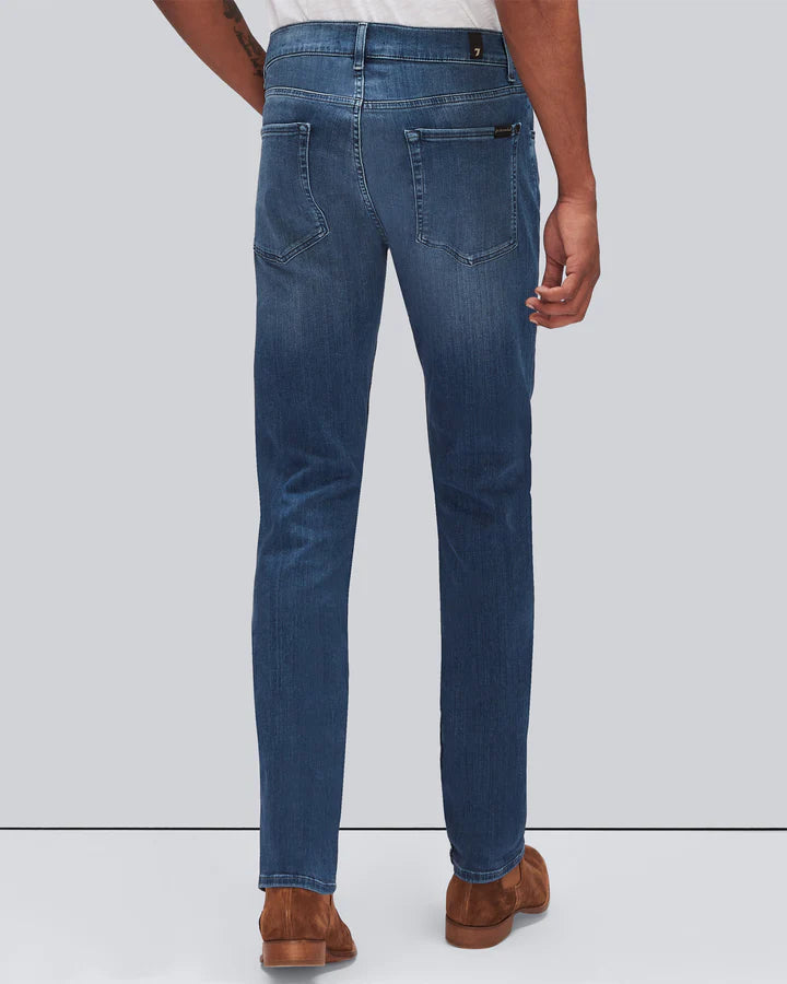 Luxe Performance Plus Slimmy Jeans in Mid Blue - Madison's Niche 