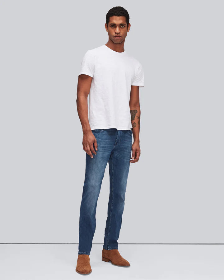 Luxe Performance Plus Slimmy Jeans in Mid Blue - Madison's Niche 