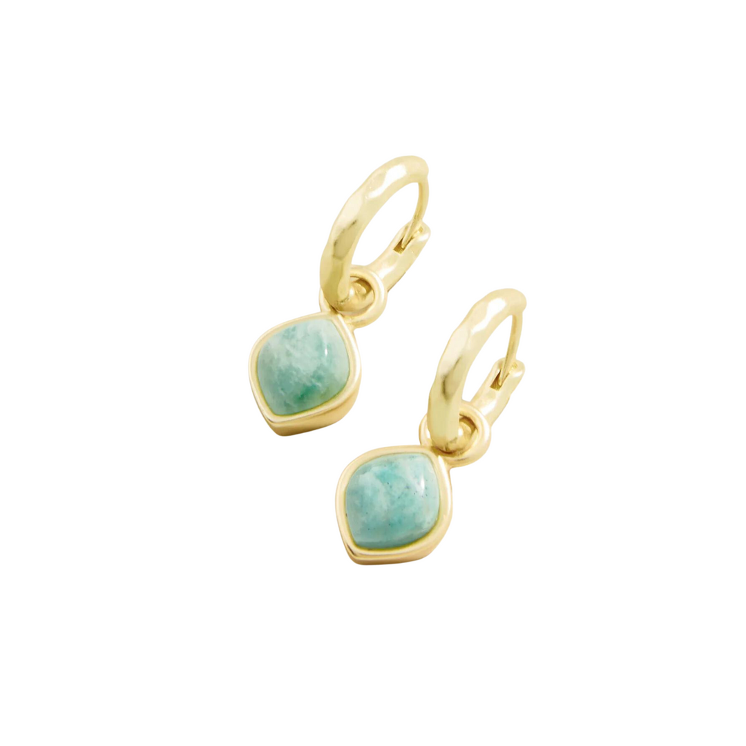 Maera Drop Earring in Amazonite - Madison's Niche 