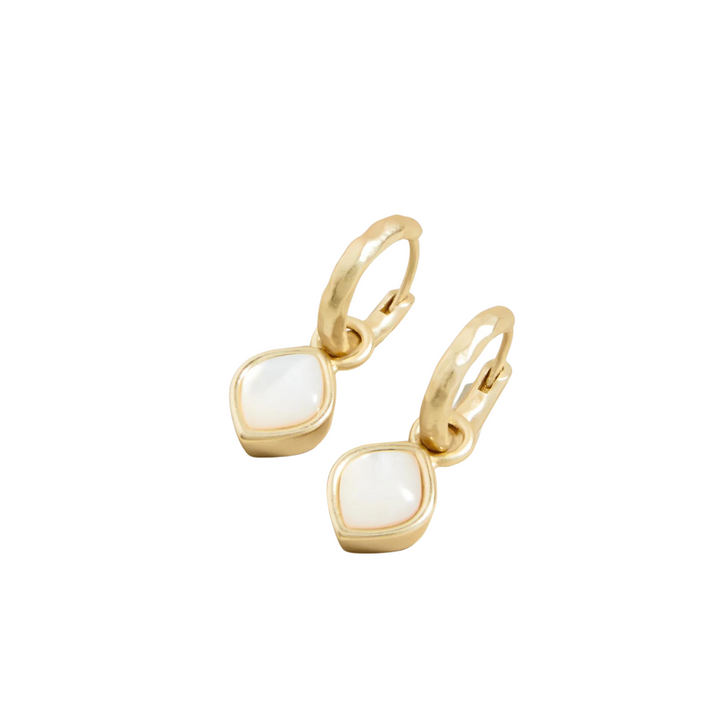 Maera Drop Earring in Mother of Pearl - Madison's Niche 