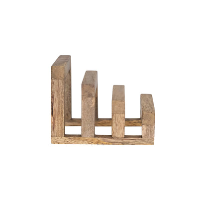 Mango Wood Sectioned Stand - Madison's Niche 