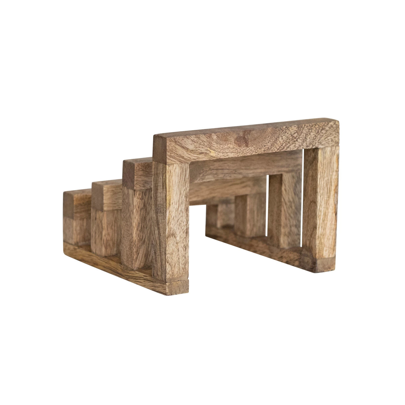 Mango Wood Sectioned Stand - Madison's Niche 