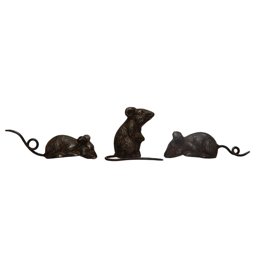 Metal Mouse Statue - Madison's Niche 