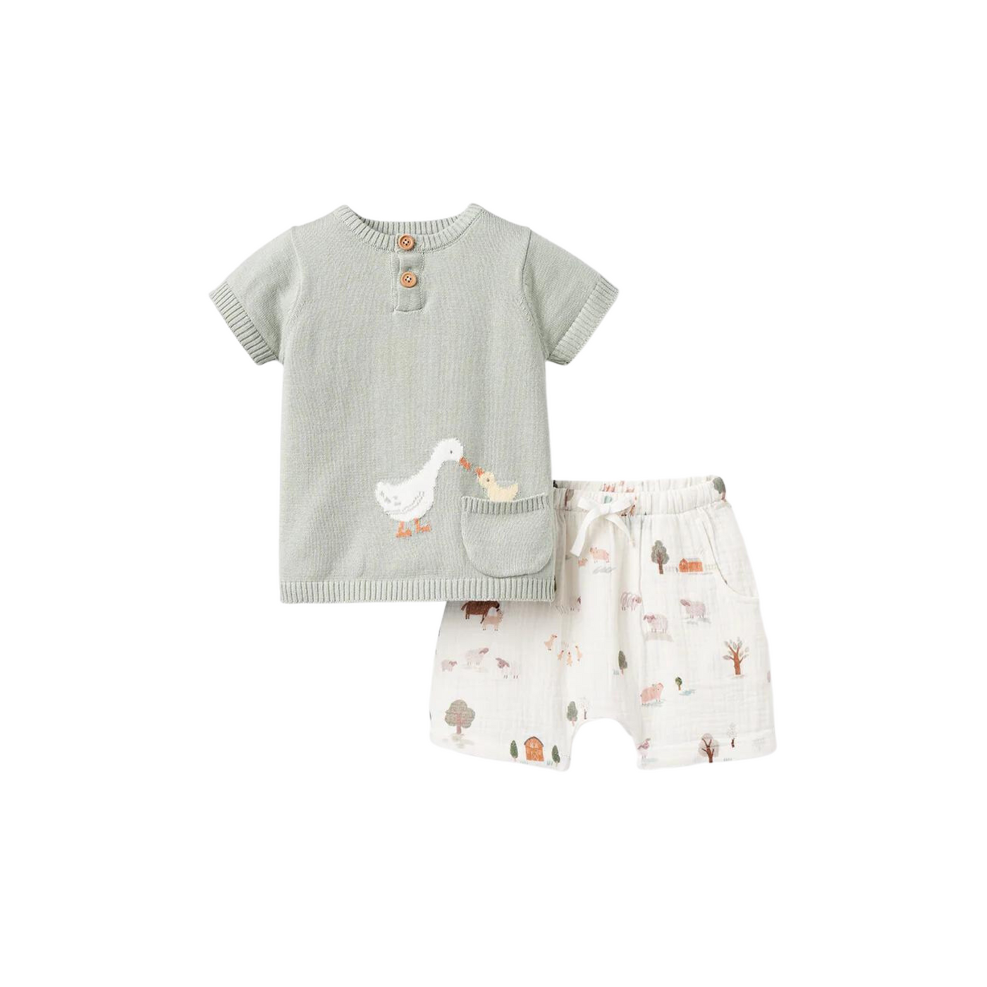 "On the Farm" Top & Shorts Set - Madison's Niche 