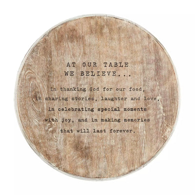 "Our Table" Lazy Susan - Madison's Niche 