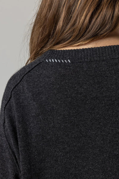 Oversized Saddle Sleeve Sweater - Madison's Niche 