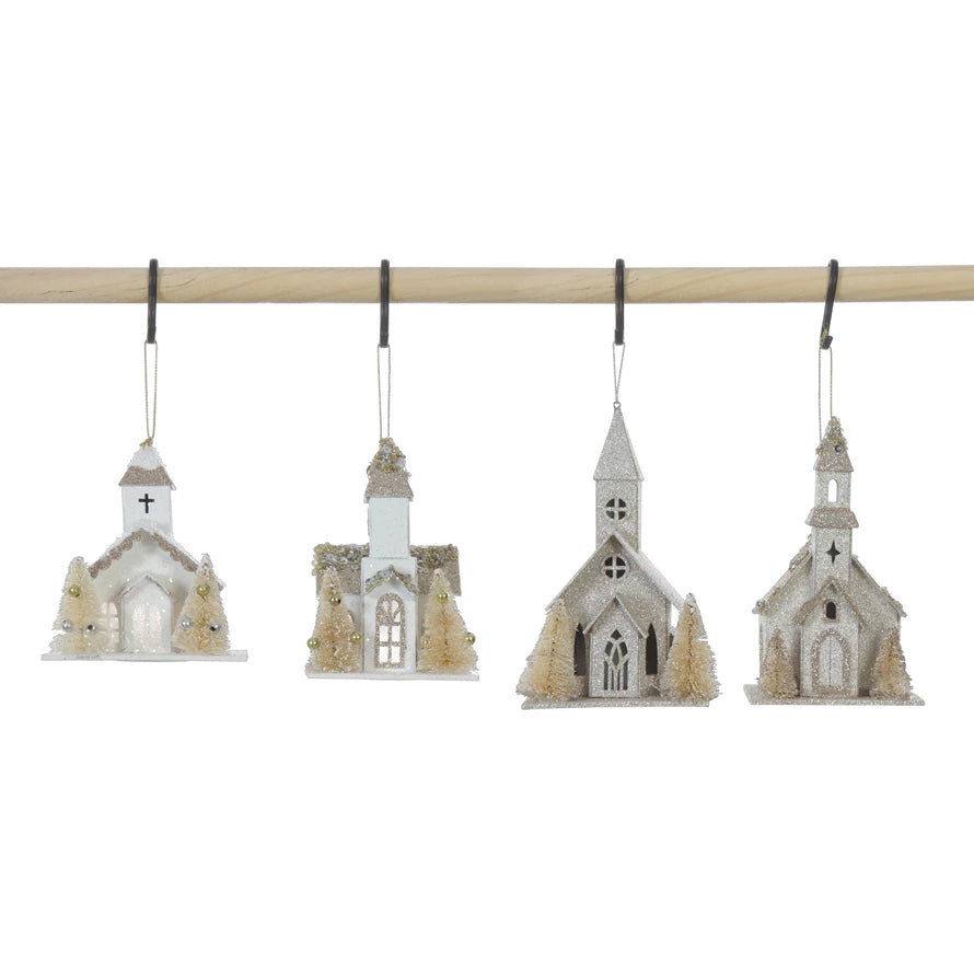 Paper LED Church Ornament - Madison's Niche 