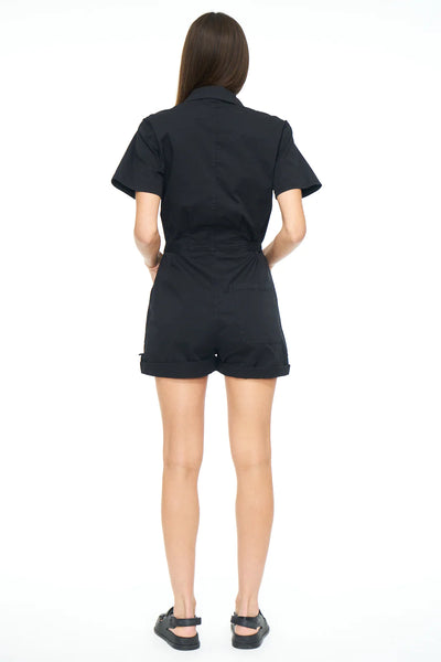 Parker Romper in Black - Madison's Niche 