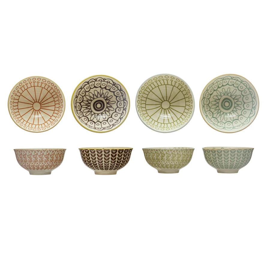 Patterned Stoneware Bowl - Madison's Niche 