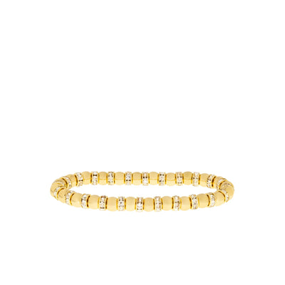 Pavé Beaded Bracelet in Gold - Madison's Niche 