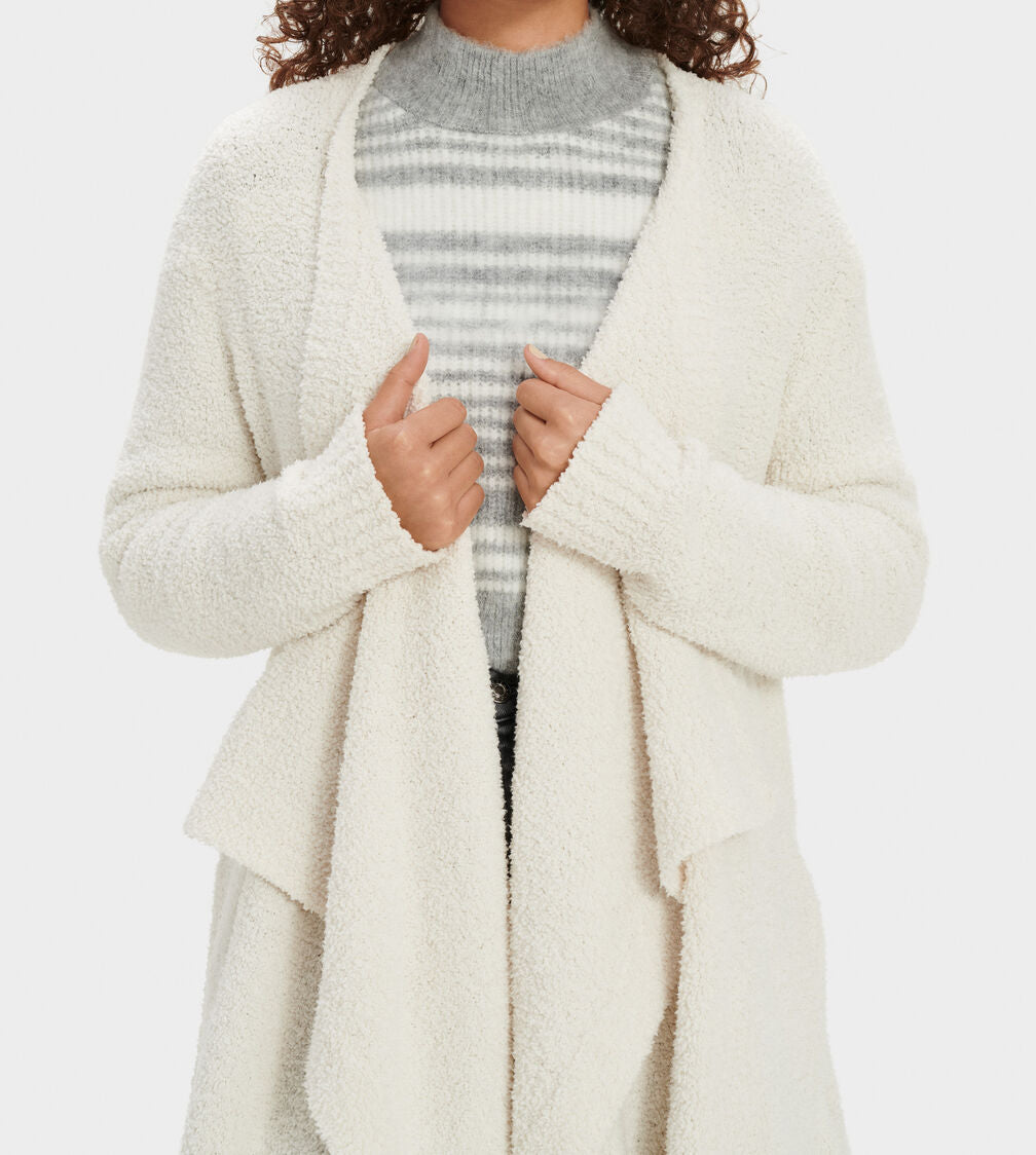 Phoebe Wrap Cardigan in Cream - Madison's Niche 