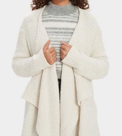 Phoebe Wrap Cardigan in Cream - Madison's Niche 