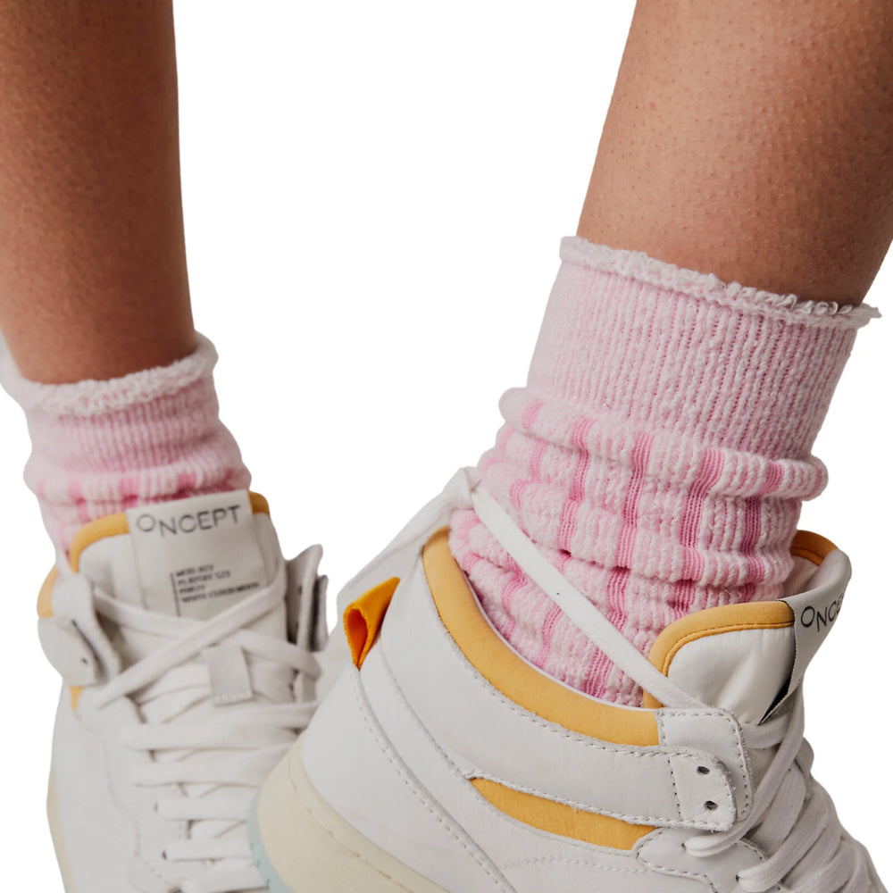 Plush Inside Out Crew Socks in Bubblegum - Madison's Niche 