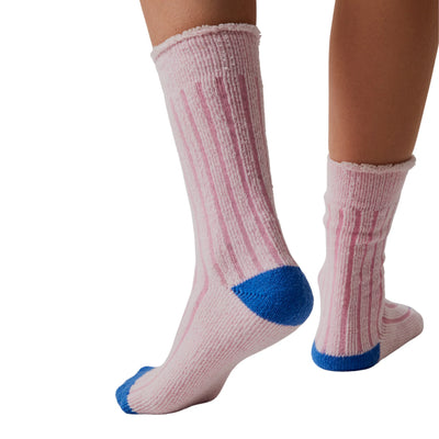 Plush Inside Out Crew Socks in Bubblegum - Madison's Niche 