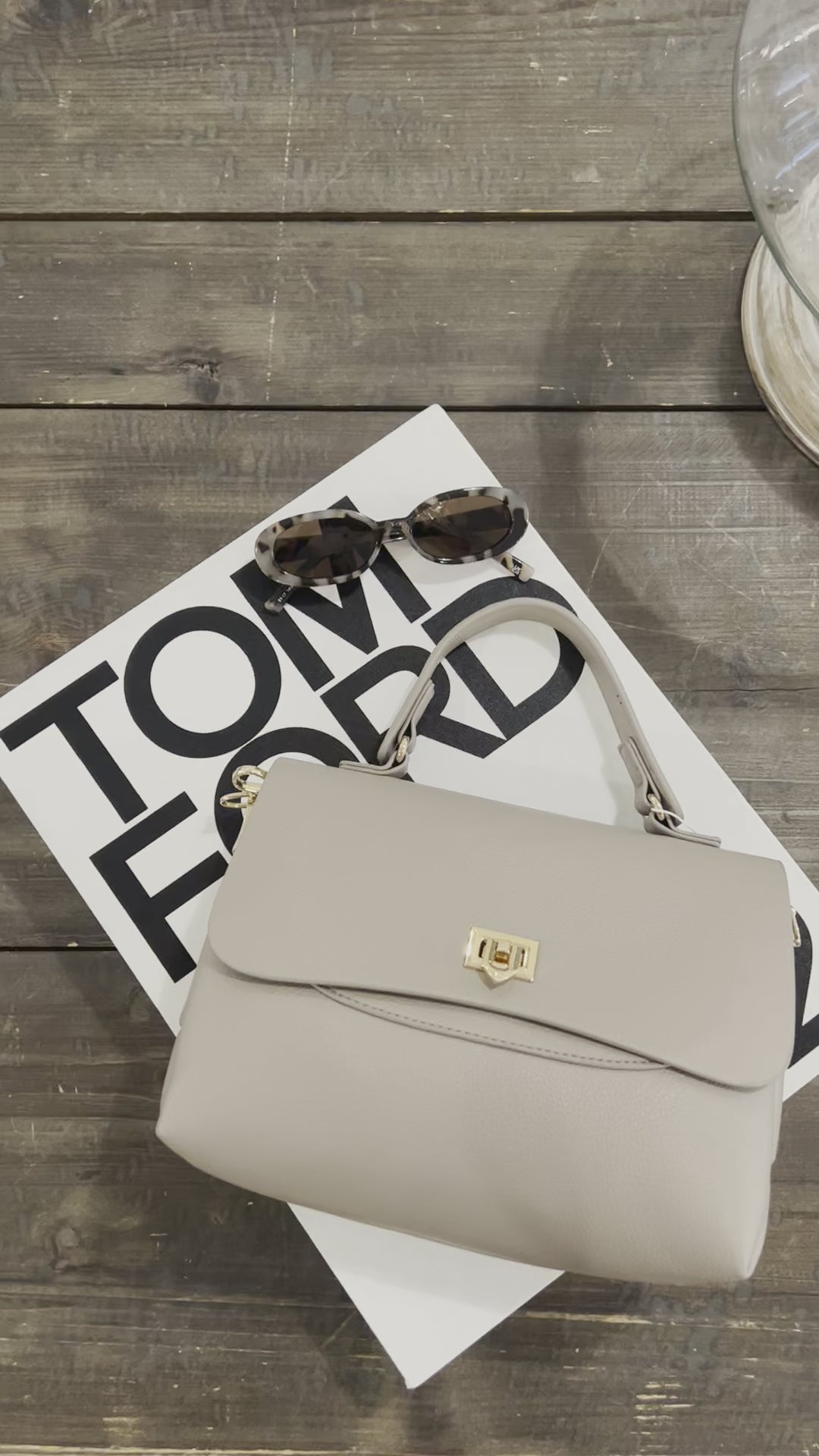 Tati Crossbody Bag in Stone