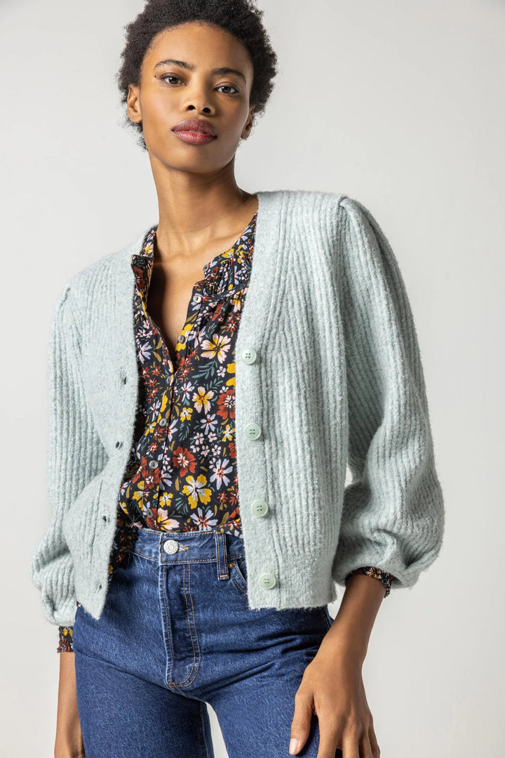 Puff Sleeve Cardigan - Madison's Niche 