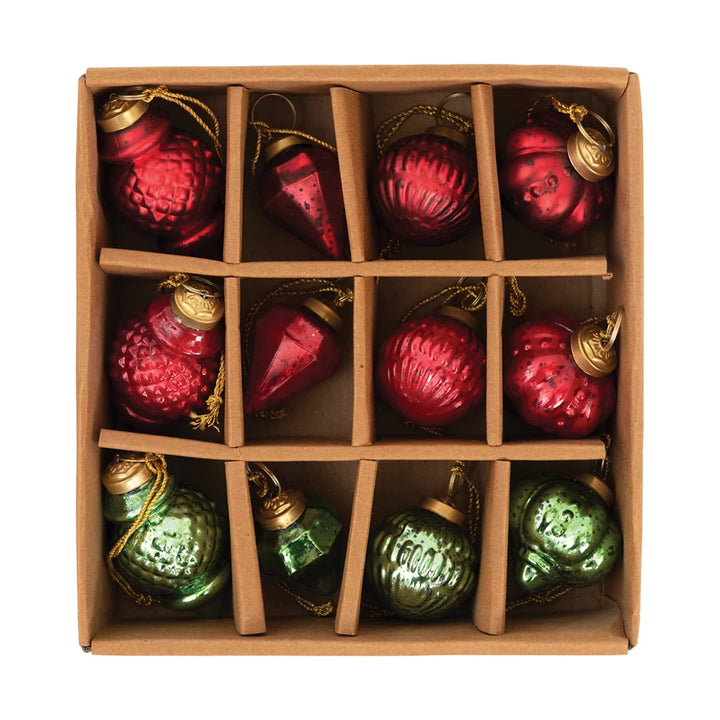 Red & Green Boxed Ornaments - Madison's Niche 
