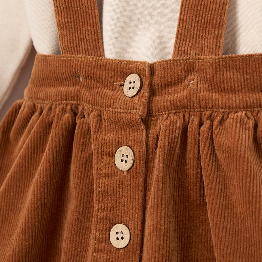 Rust Corduroy Skirt & Bodysuit - Madison's Niche 