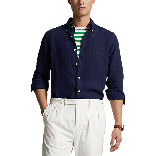 Long Sleeve Garment Dye Linen Shirt - Madison's Niche 