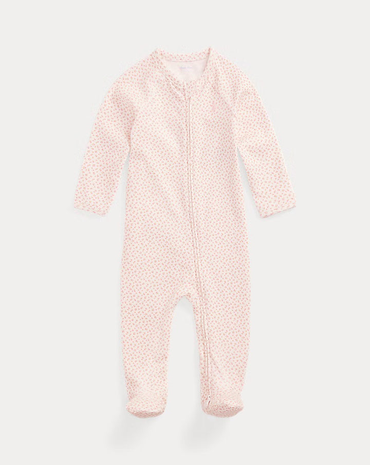 Floral Coverall White