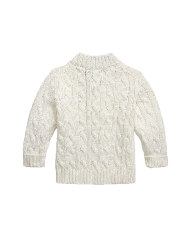 Cable Knit Half-Zip Sweater