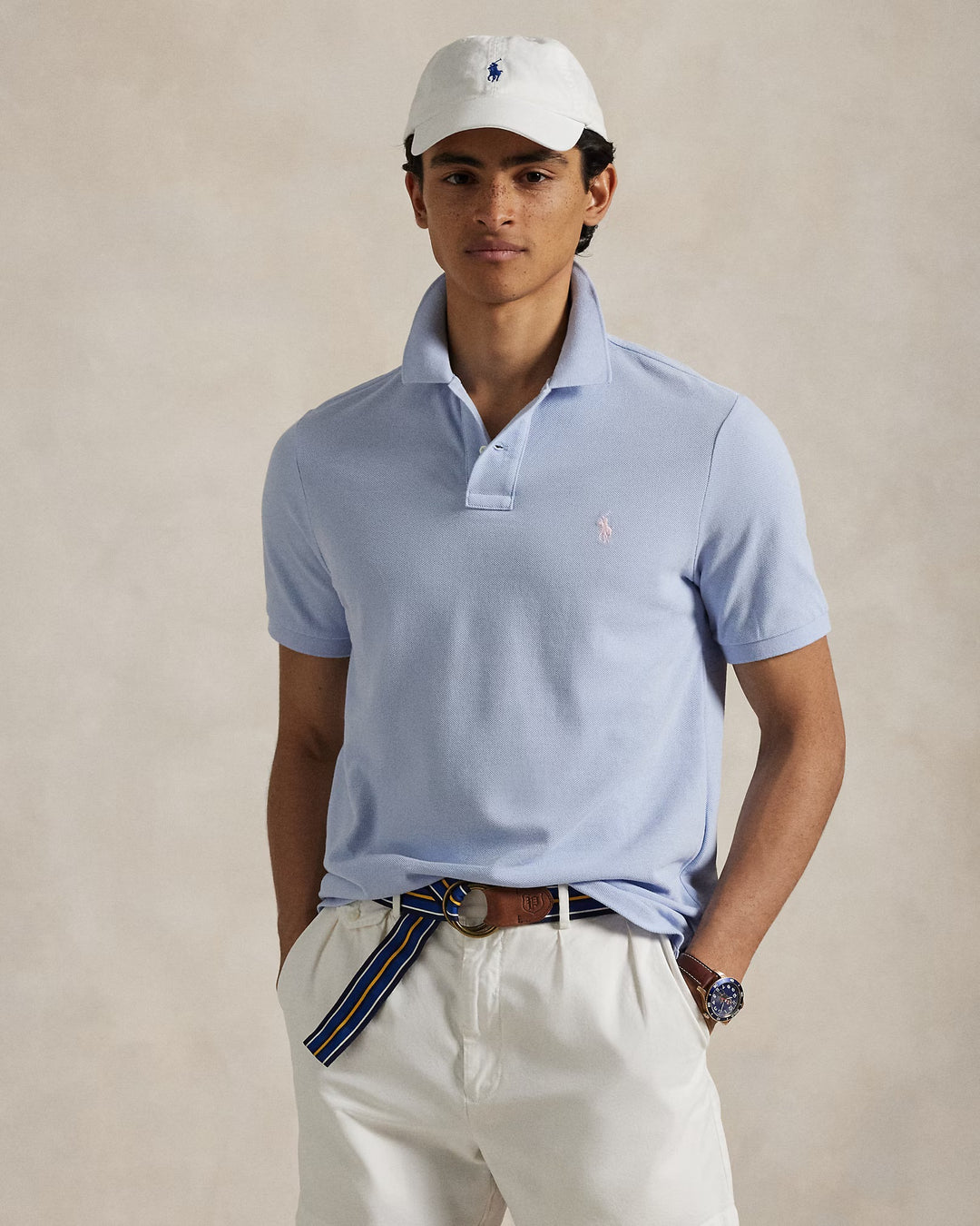Short Sleeve Mesh Polo