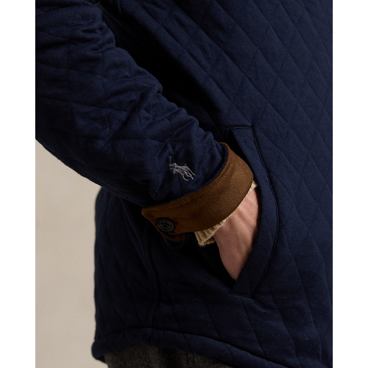 Quilted Shirt Jacket in Aviator Navy