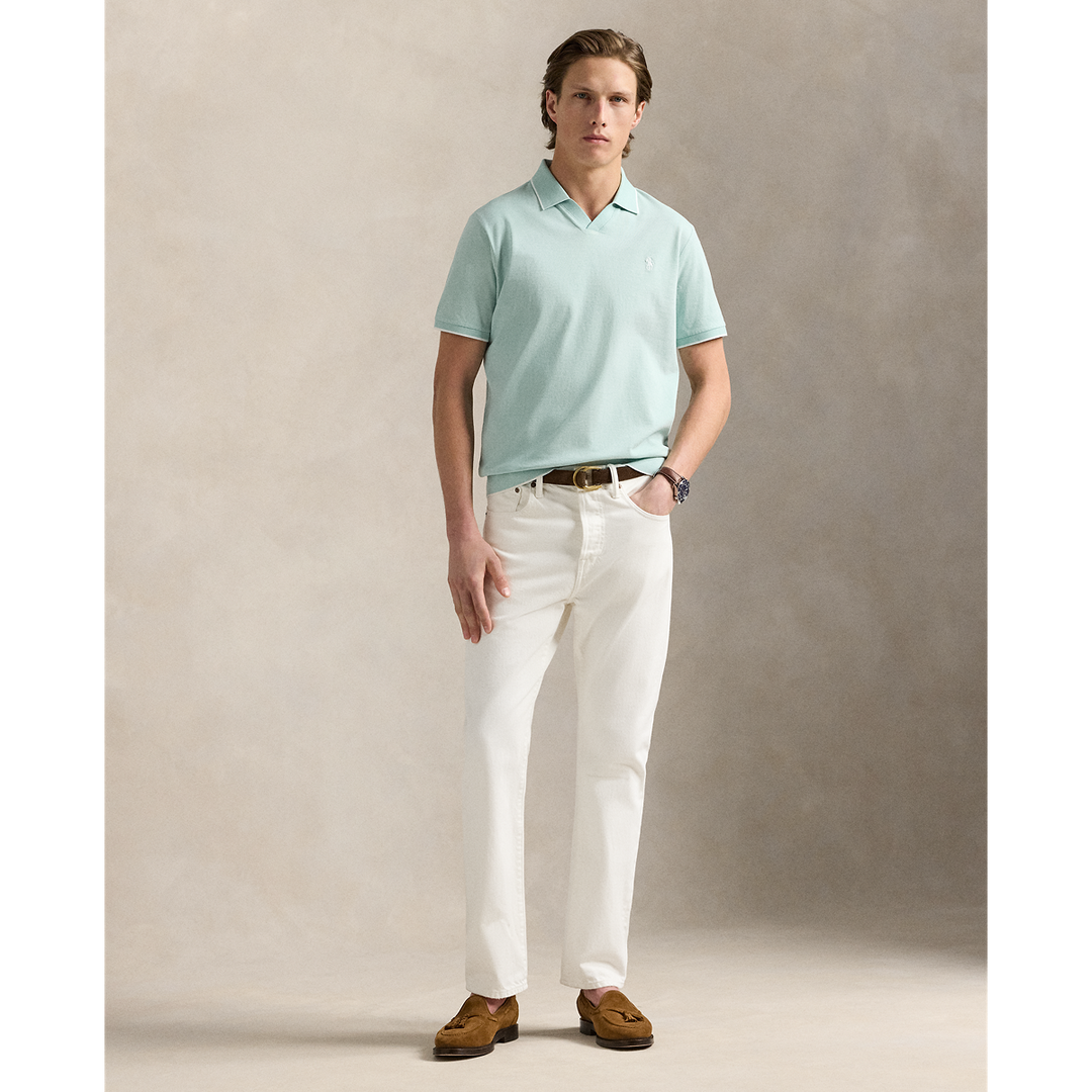 Short Sleeve Jaquard Pique Polo