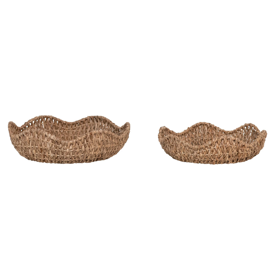 Scalloped Edge Decorative Basket - Madison's Niche 