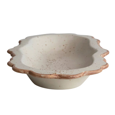 Scalloped Stoneware Bowl - Madison's Niche 